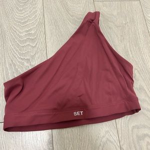 SET ACTIVE 1 SHOULDER SPORTS BRA